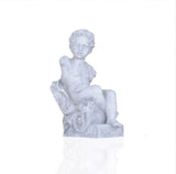 Vintage Look Off White Boy Sitting Statue - Homeroots - Flyclothing LLC