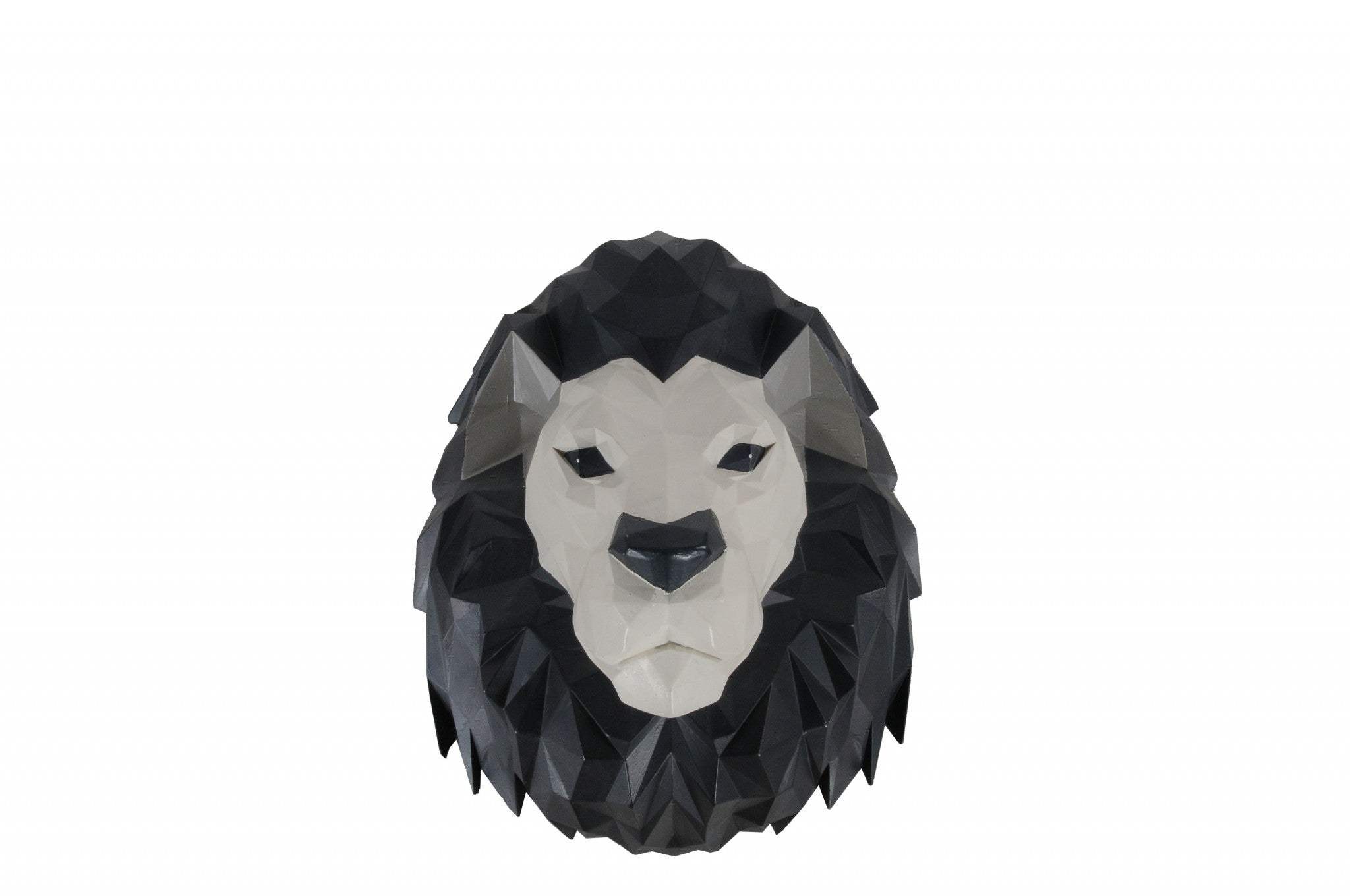 11.5" X 9.5" X 14" Origami Lion Head Wall Decoration - Homeroots - Flyclothing LLC