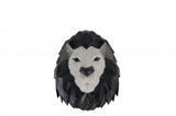 11.5" X 9.5" X 14" Origami Lion Head Wall Decoration - Homeroots