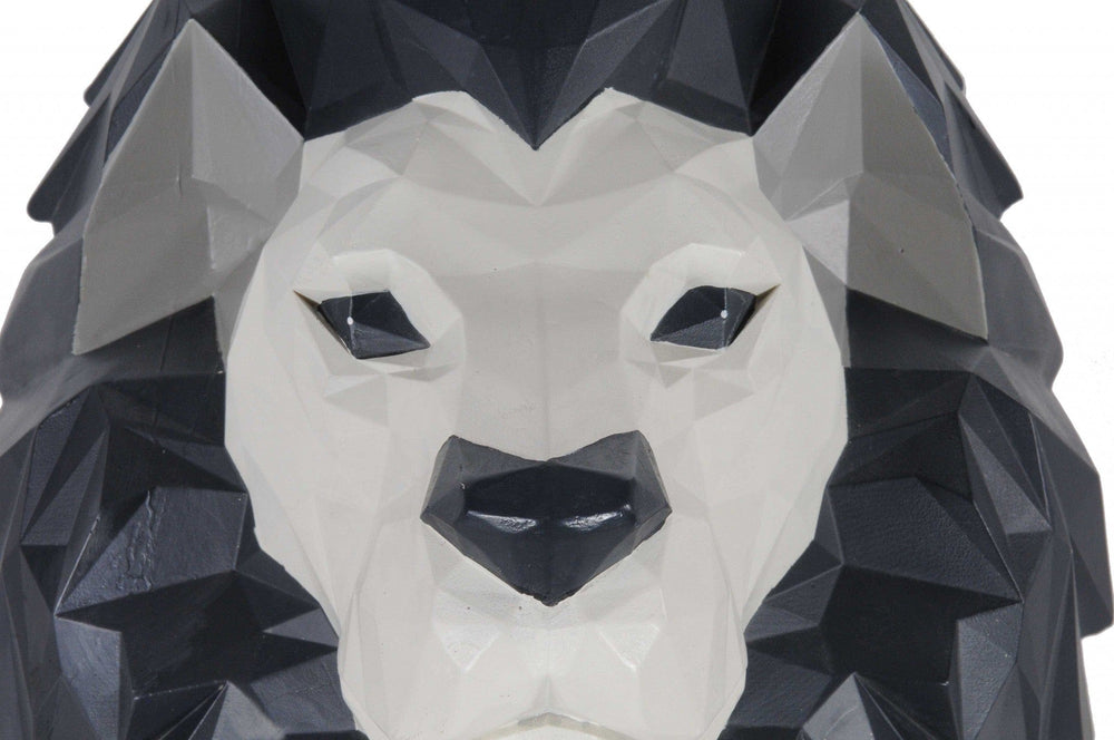 11.5" X 9.5" X 14" Origami Lion Head Wall Decoration - Homeroots