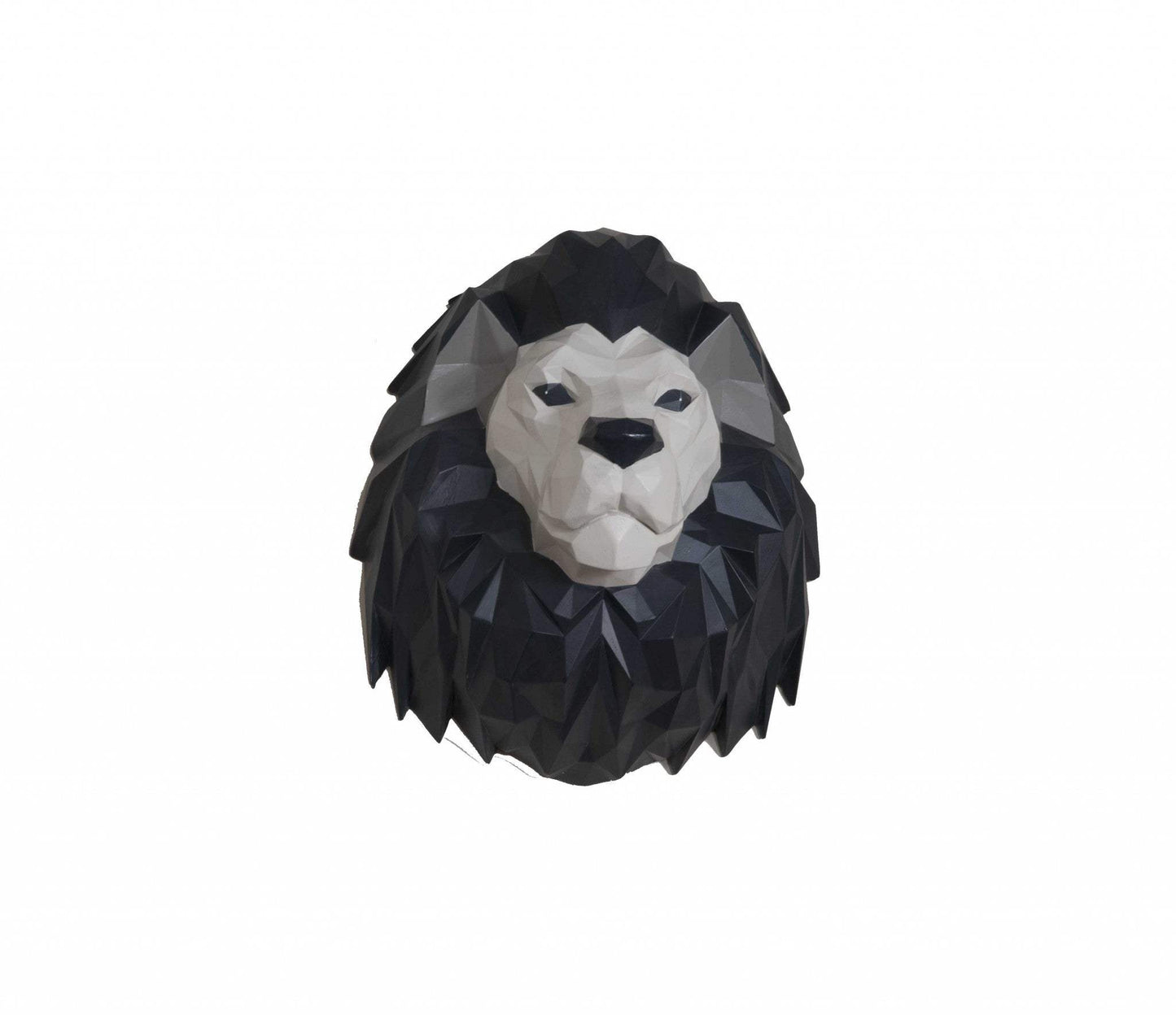11.5" X 9.5" X 14" Origami Lion Head Wall Decoration - Homeroots - Flyclothing LLC