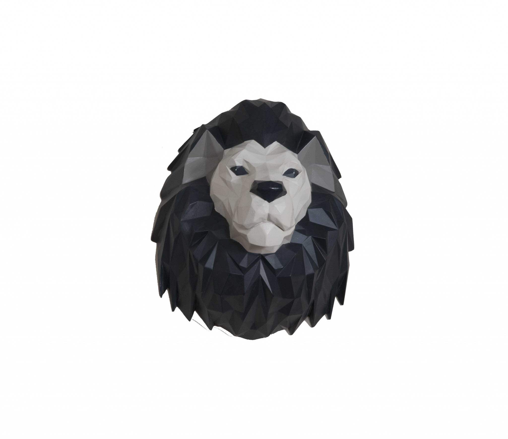 11.5" X 9.5" X 14" Origami Lion Head Wall Decoration - Homeroots - Flyclothing LLC