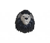 11.5" X 9.5" X 14" Origami Lion Head Wall Decoration - Homeroots