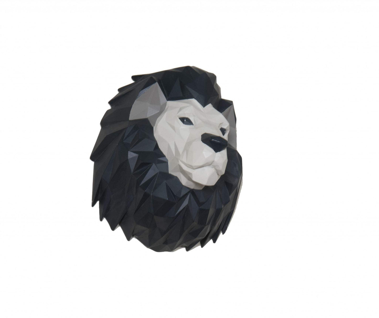 11.5" X 9.5" X 14" Origami Lion Head Wall Decoration - Homeroots - Flyclothing LLC