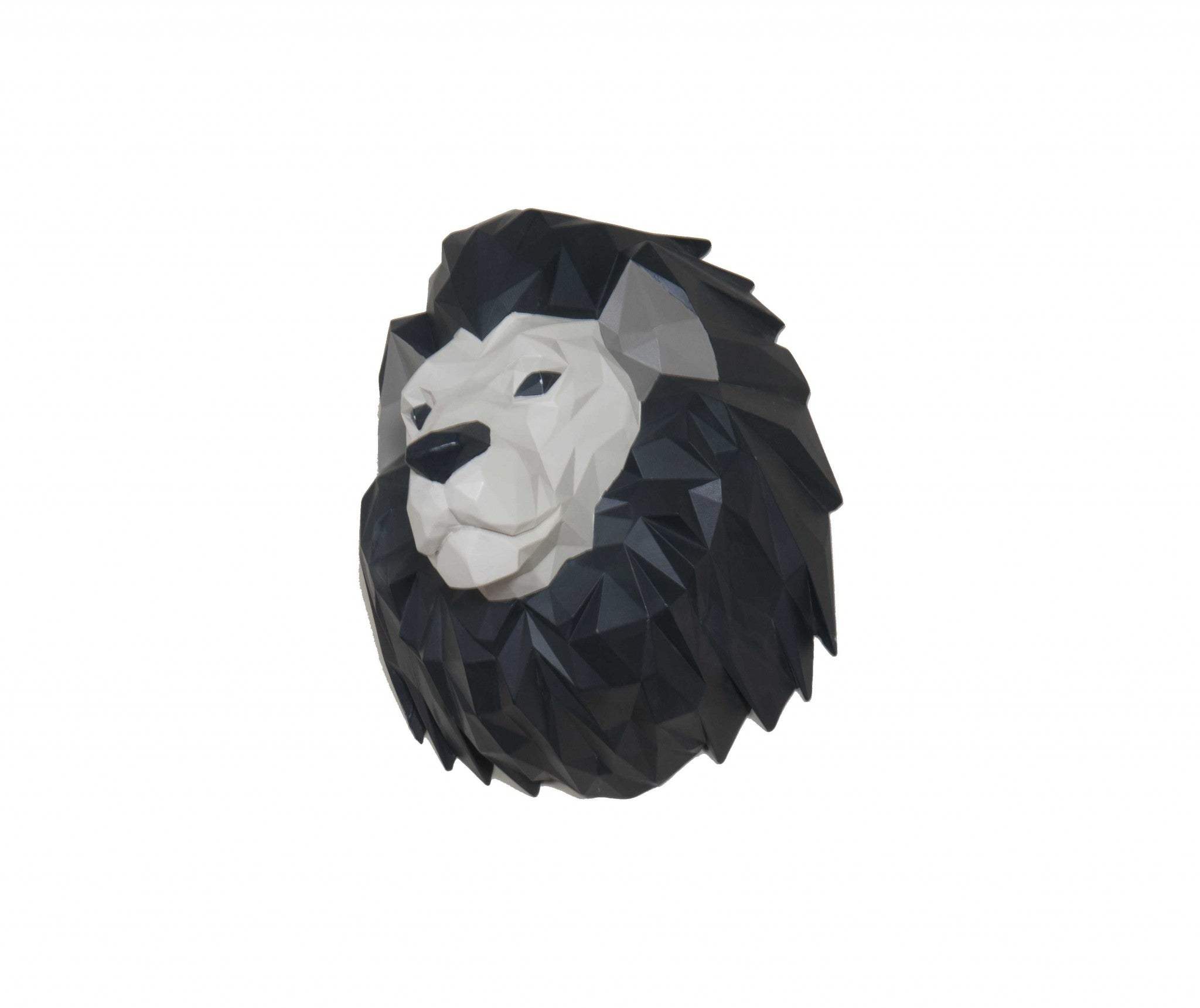 11.5" X 9.5" X 14" Origami Lion Head Wall Decoration - Homeroots - Flyclothing LLC