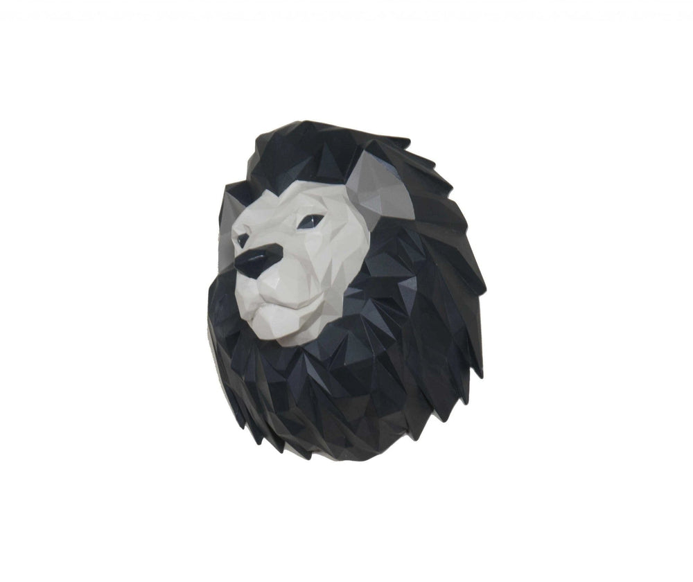 11.5" X 9.5" X 14" Origami Lion Head Wall Decoration - Homeroots