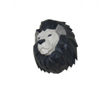 11.5" X 9.5" X 14" Origami Lion Head Wall Decoration - Homeroots