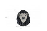 11.5" X 9.5" X 14" Origami Lion Head Wall Decoration - Homeroots - Flyclothing LLC