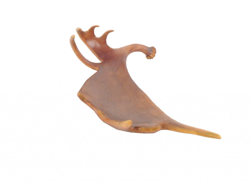 12" Brown Antler Resin Serving Tray - Homeroots - Flyclothing LLC