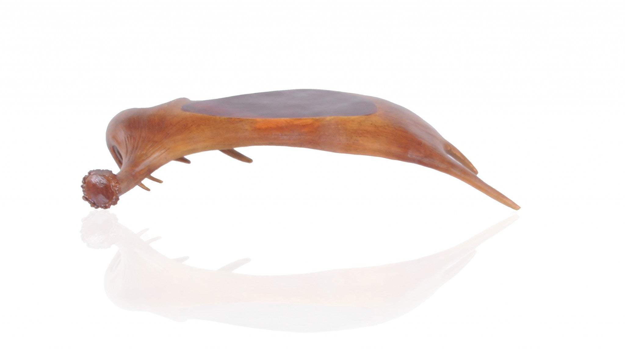 12" Brown Antler Resin Serving Tray - Homeroots - Flyclothing LLC