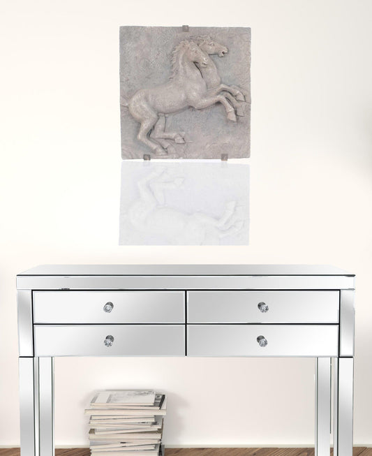 29" X 5" Gray Resin Wall Decor - Homeroots