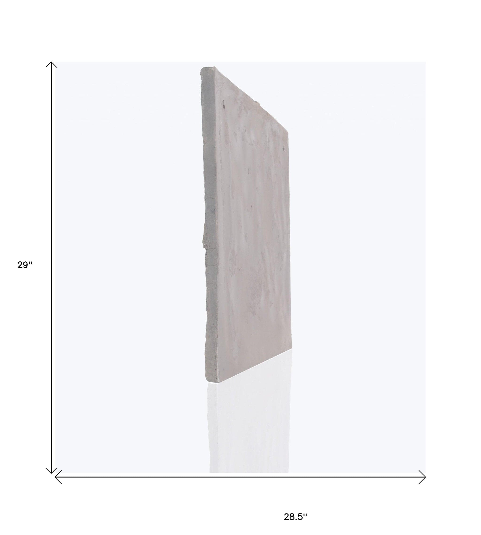 29" X 5" Gray Resin Wall Decor - Homeroots - Flyclothing LLC