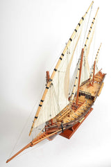 27" Brown Manufactured Wood Boat Hand Painted Sculpture - Homeroots - Flyclothing LLC