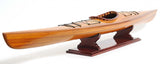 Rich Cedar Kayak Model Sculpture - Homeroots