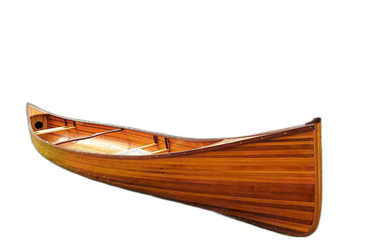 35.5" X 216" X 27" Wooden Canoe - Homeroots