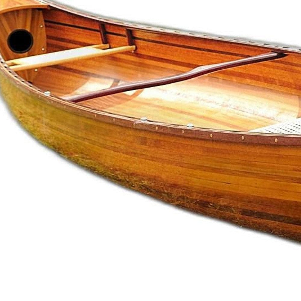 35.5" X 216" X 27" Wooden Canoe - Homeroots - Flyclothing LLC
