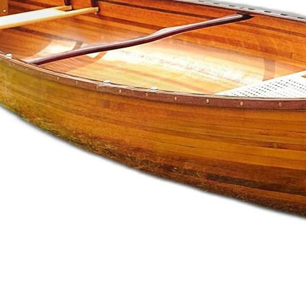 35.5" X 216" X 27" Wooden Canoe - Homeroots - Flyclothing LLC