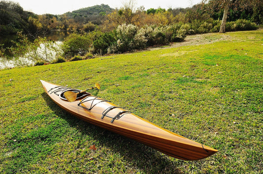 24" X 177" X 13.5" Wooden Kayak - Homeroots