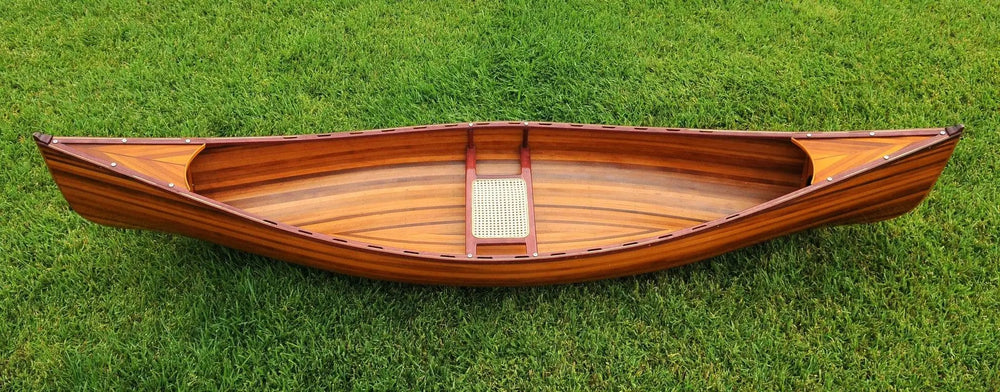 26.25" X 118.5" X 16" Wooden Canoe - Homeroots - Flyclothing LLC