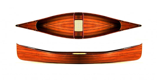 26.25" X 118.5" X 16" Wooden Canoe - Homeroots