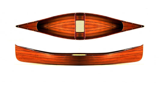 26.25" X 118.5" X 16" Wooden Canoe - Homeroots
