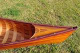 31.5" X 187.5" X 24" Wooden Canoe With Ribs - Homeroots