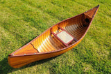 20.25" X 70.5" X 15" Wooden Canoe With Ribs - Homeroots
