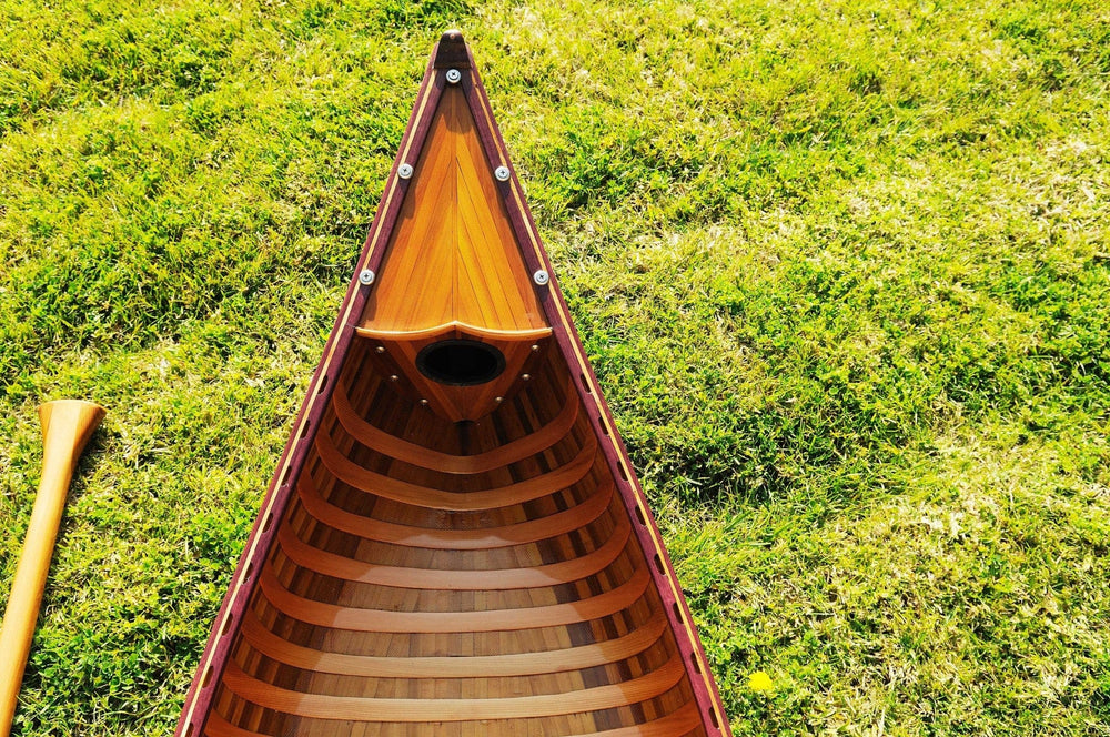 20.25" X 70.5" X 15" Wooden Canoe With Ribs - Homeroots - Flyclothing LLC