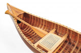 20.25" X 70.5" X 15" Wooden Canoe With Ribs Matte Finish - Homeroots - Flyclothing LLC