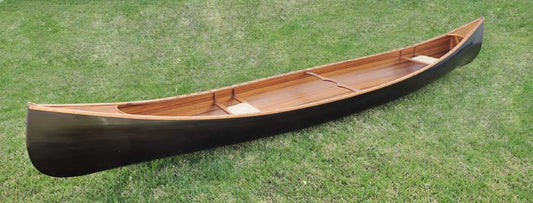 35.125" X 216" X 22.5" Wooden Canoe Dark Stained Finish - Homeroots