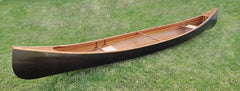 35.125" X 216" X 22.5" Wooden Canoe Dark Stained Finish - Homeroots
