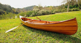 28.5" X 144" X 21" Wooden Canoe With Ribs Curved Bow - Homeroots - Flyclothing LLC