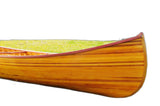 28.5" X 144" X 21" Wooden Canoe With Ribs Curved Bow - Homeroots