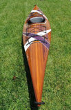 24" X 177" X 13.5" White And Purple Ribbonwooden Kayak - Homeroots
