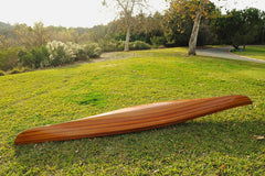 24" X 177" X 13.5" White And Purple Ribbonwooden Kayak - Homeroots