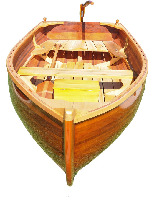 51" X 118.5" X 27.75" Little Bear Wooden Dinghy - Homeroots