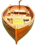 51" X 118.5" X 27.75" Little Bear Wooden Dinghy - Homeroots