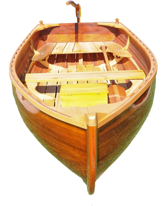 51" X 118.5" X 27.75" Little Bear Wooden Dinghy - Homeroots