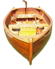 51" X 118.5" X 27.75" Little Bear Wooden Dinghy - Homeroots