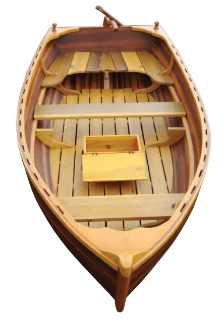 51" X 118.5" X 27.75" Matte Finishlittle Bear Wooden Dinghy - Homeroots