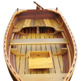 51" X 118.5" X 27.75" Matte Finishlittle Bear Wooden Dinghy - Homeroots
