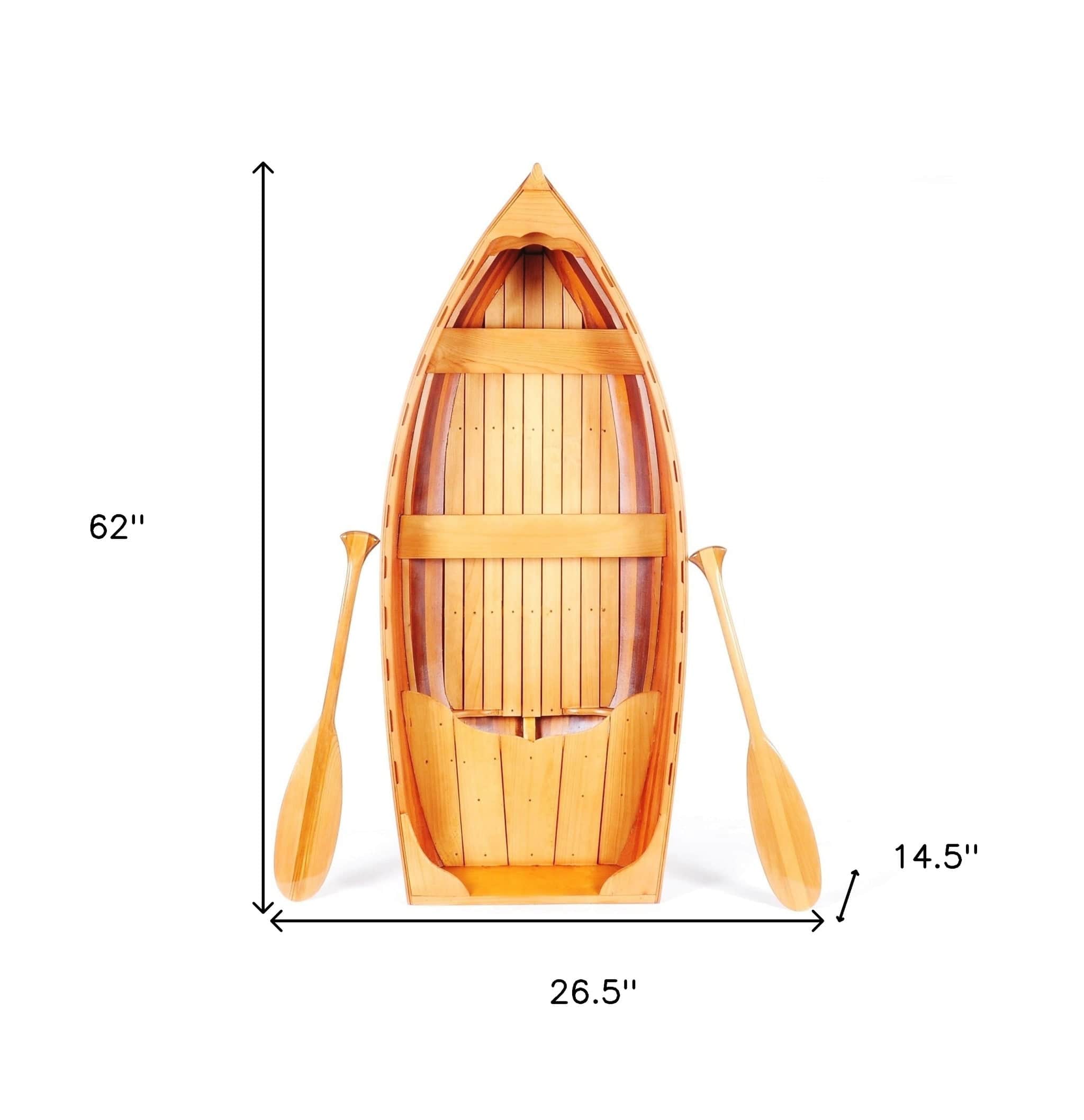 26.5" X 62" X 14.5" Whitehall Dinghy 5Foot Display - Homeroots - Flyclothing LLC