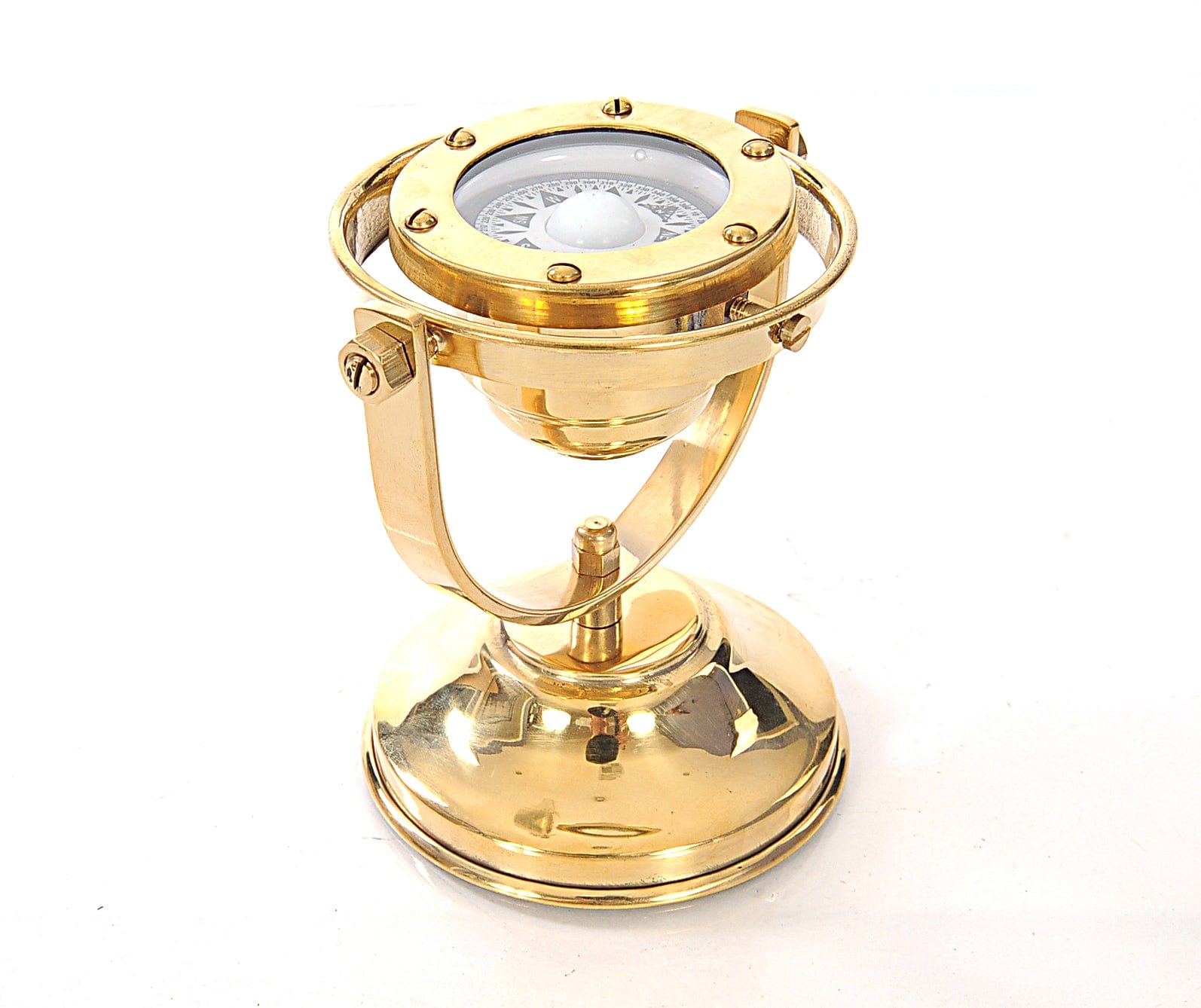 4.5" X 5" X 5.5" Gimbaled Compass - Homeroots - Flyclothing LLC