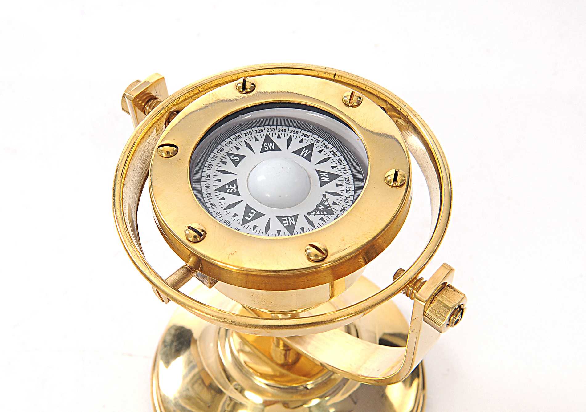 4.5" X 5" X 5.5" Gimbaled Compass - Homeroots - Flyclothing LLC