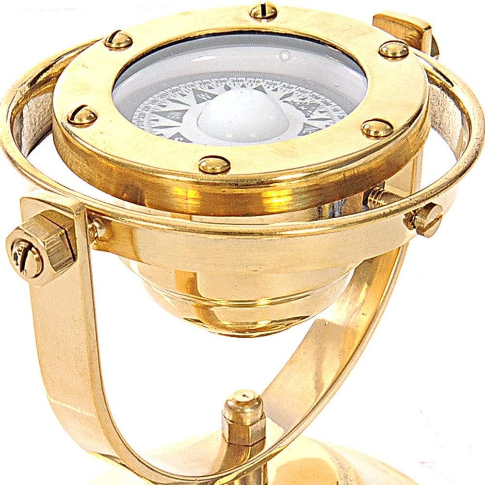 4.5" X 5" X 5.5" Gimbaled Compass - Homeroots - Flyclothing LLC