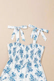 Printed Tie Shoulder Dress - Trendsi - Flyclothing LLC