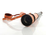 Rustic Brass And Leather Handheld Telescope - Homeroots - Flyclothing LLC