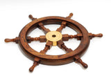 24" X 24" X 2" Ship Wheel - Homeroots