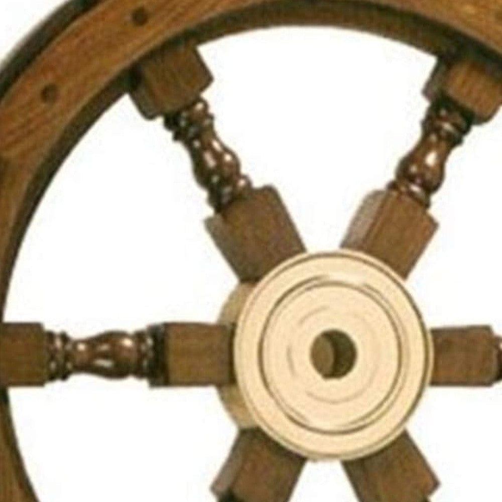 30" X 30" X 2" Ship Wheel - Homeroots