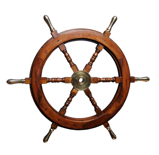 30" X 30" X 2" Ship Wheel - Homeroots